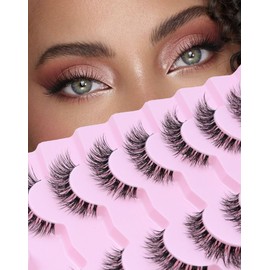 Onlyall Onlyall Wispy Lashes Natural Flared False Eyelashes Fake Lashes WD-4