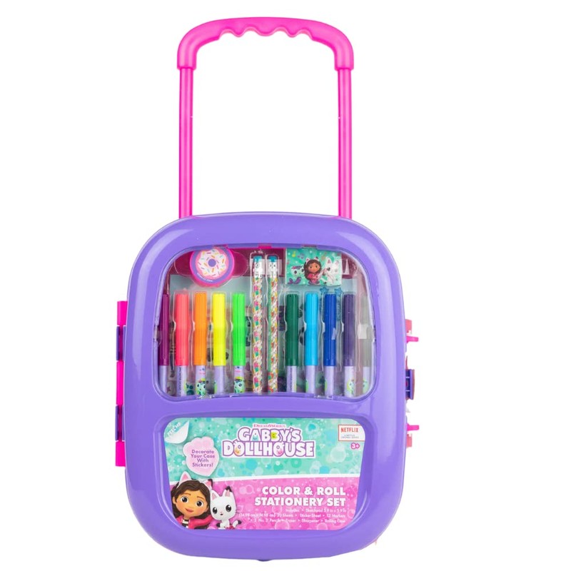 Innovative Designs Gabby’s Dollhouse Color and Roll Activity Set with