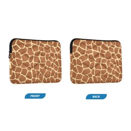 Sletend Giraffe Print Quilted Laptop Sleeve 13 13.3 13.6 Inch, Compatible for MacBook Air 13 M1/M2 MacBook Pro 13, Surface Pro 9/8/7, 11.6-12’’ Acer Soft Puffy Printed Laptop Case