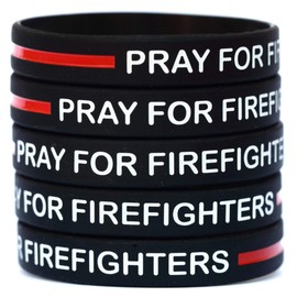 SayitBands Five (5) Pray For Firefighters Bracelets