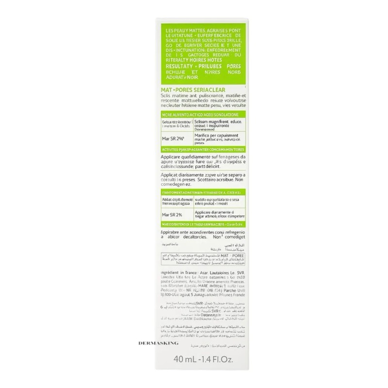 Svr Sebiaclear Mat Pores 40ml Grasa Día Noche