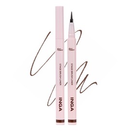 Inga Stage Brush Liner 0.6g, deep brown, 1 pc / 잉가 스테이지 브러쉬 라이너 0.6g, 딥 브라운, 1개
