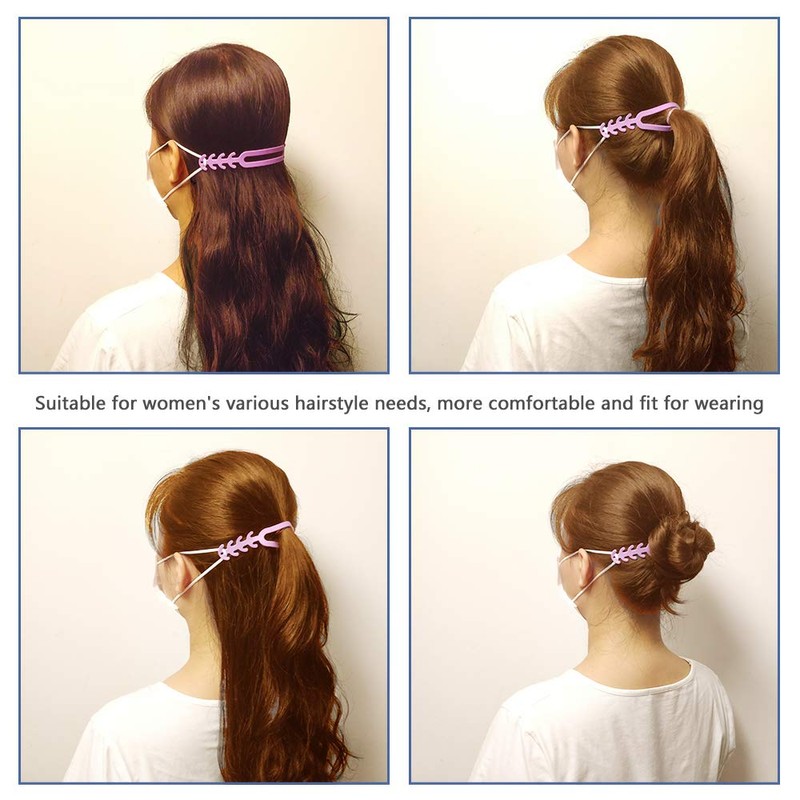 14 PCS Mask Extension Strap Muti-Coloured Face Strap Hook Ponytail