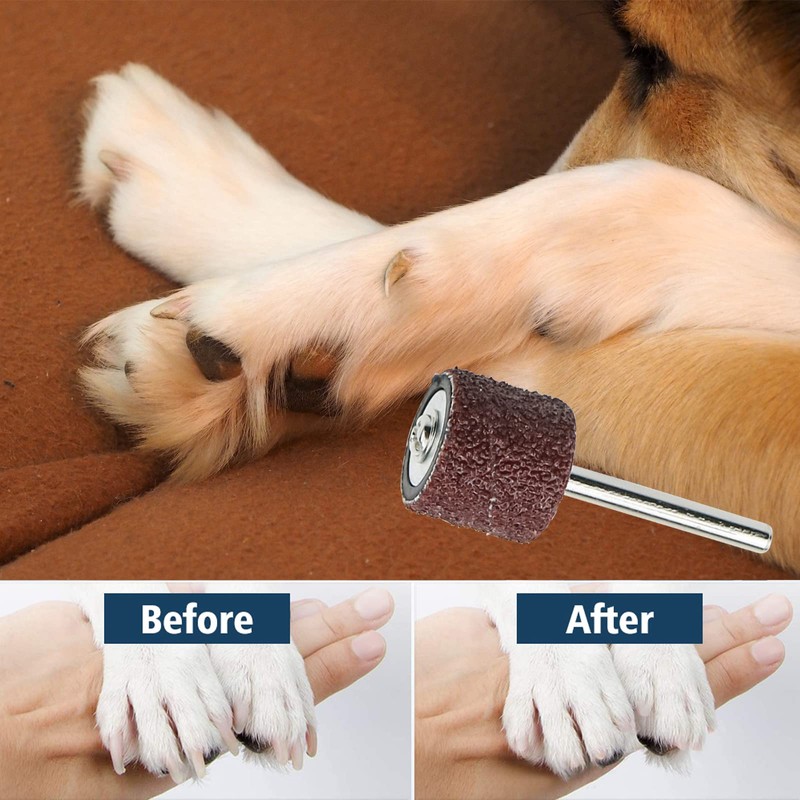 26 Pack Nail Grinder for Dogs Replacement Kit Sanding Drum