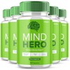 (5 Pack) Mind Hero Brain Supplement, Mind Hero Capsules for Focus Clarity Memory Premium Blend All Natural Support, MindHero Brain Booster Pills Advanced Formula Maximum Strength Calm Sleep (300 Ct)