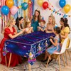 OUSHISS 2Pcs Super Bros Galaxy Party Tablecloth |108 x 54