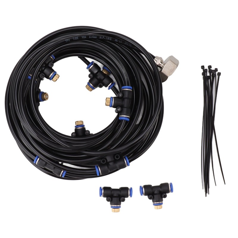 Patio Misting Cooling System Backyard Greenhouse Water Mist 8m 26ft