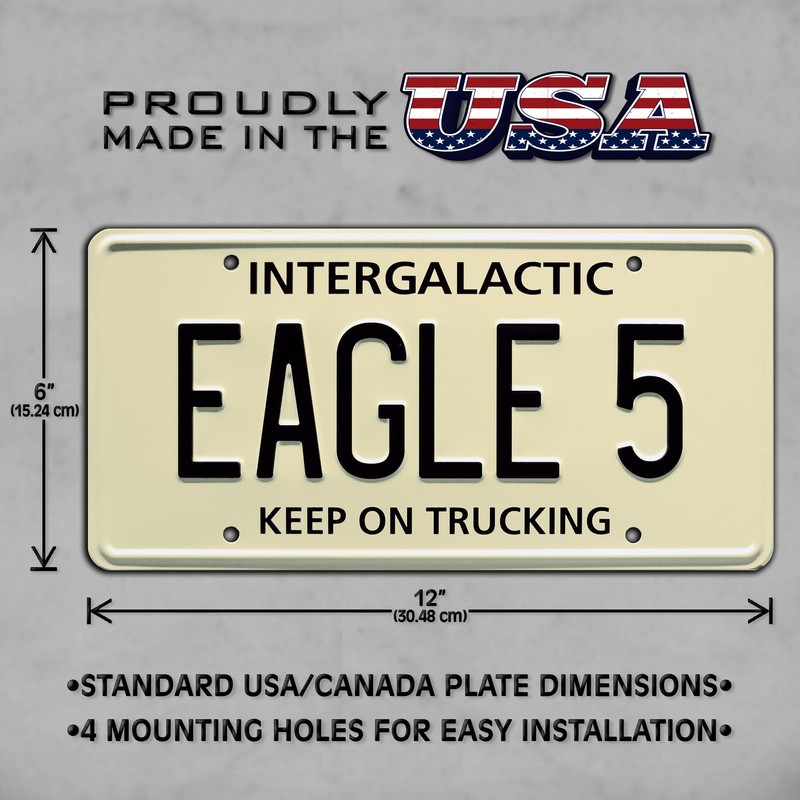 Celebrity Machines | Spaceballs | Eagle 5 | Vanity Plate,
