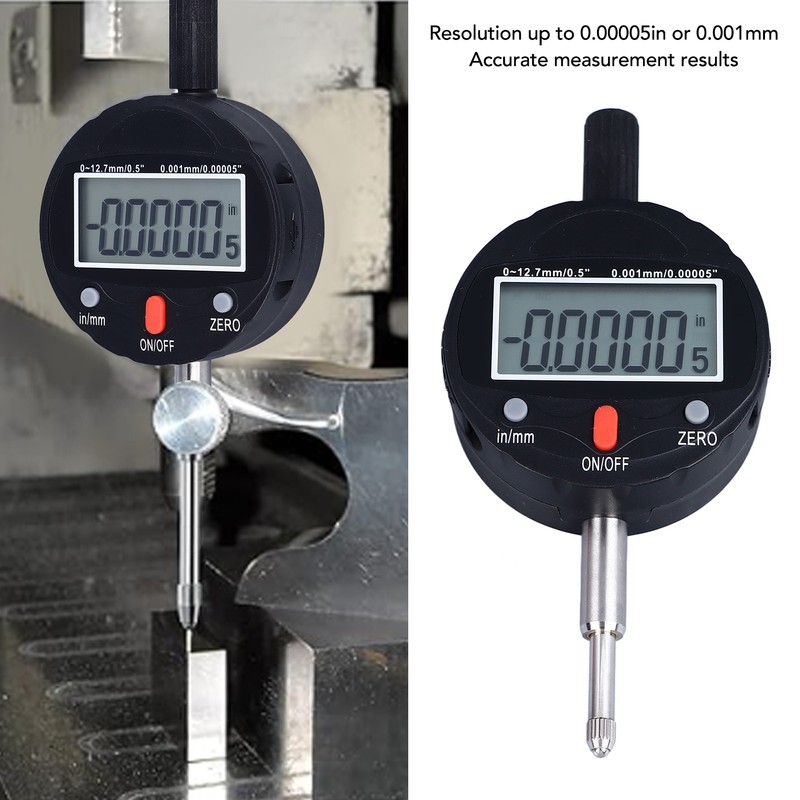 Digital Dial Indicator Probe 0.001mm 0.00005in IP54 Electronic Test Gauge