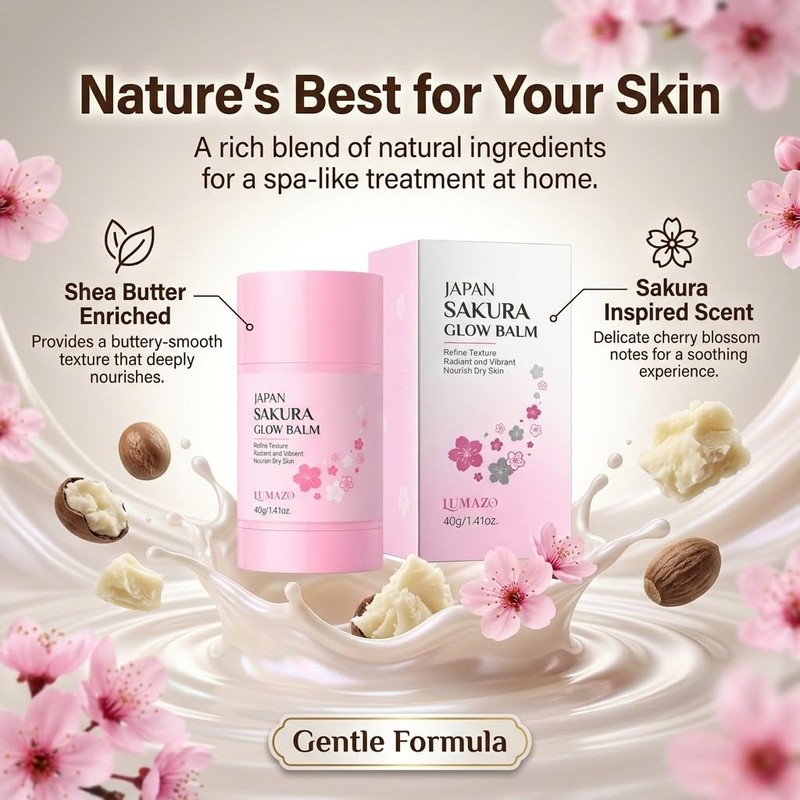 LUMAZO Japan Sakura Foot Heel Stick for Dry Skin, Foot