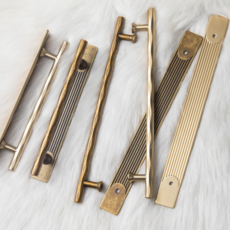 Goo-Ki 2 Pack Cabinet Handles Drawer Pulls with Backplate/Spacer, 7.56"