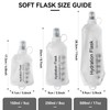 CXWLJL 250ml Soft Flask Soft Water Bottle for Running, Hiking,