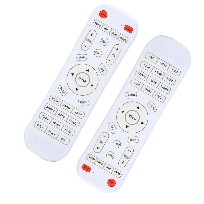 Projector Remote Control, White Remote Control Controller for Projector, Replacement