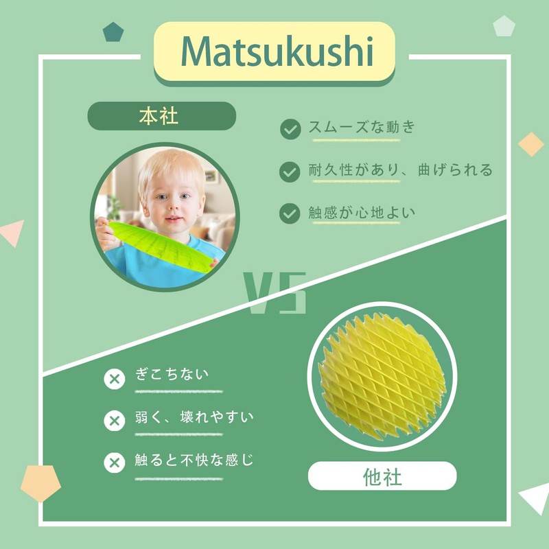 MATSUKUSHI Morph Worm GL Fidget Toy, Elastic Worm, Stress Relief,