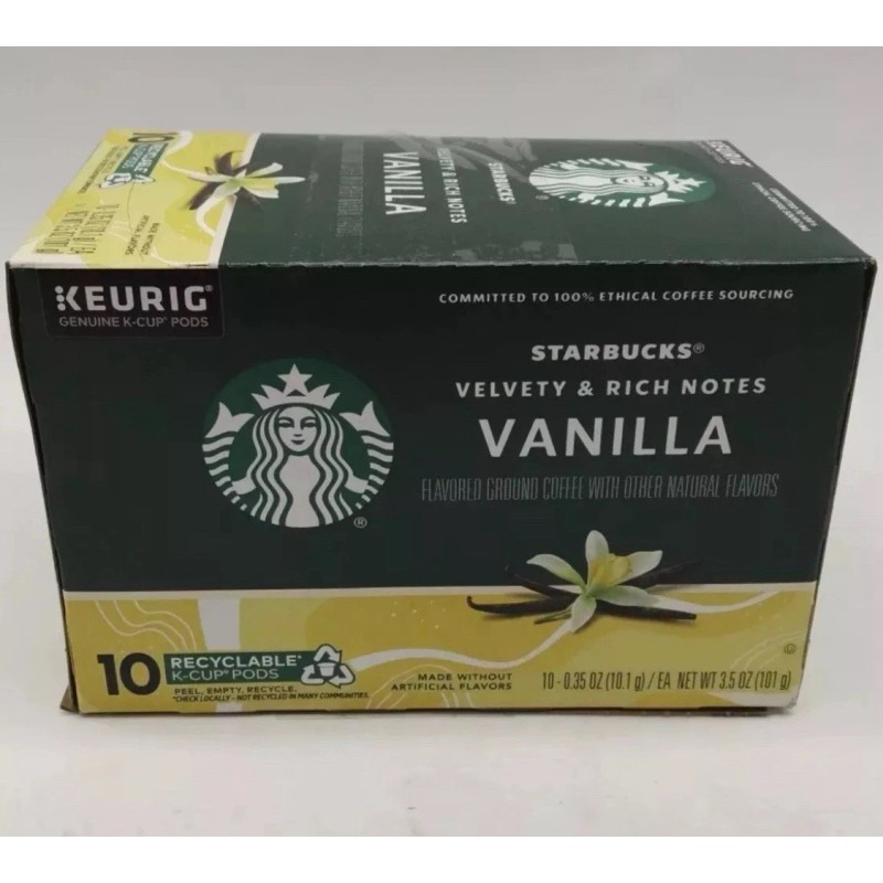 Starbucks Flavored Coffee K-Cup Pods, Vanilla 10 Count (Pack of