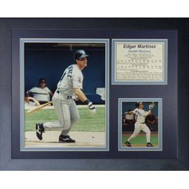Legends Never Die "Edgar Martinez Mariners Framed Photo Collage, 11 x 14-Inch (11368U)