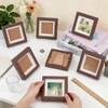 INTERWARM 10Pcs Wooden Square Photo Frame for Tabletop & Wall