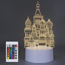 SYLIKENATE Beautiful Castle 3D Illusion Lamp,Acrylic 3D Lamp LED Night Light with Remote Control 16 Color Changing Desk Lamp，Kids Gamer Room Decor Plug in Best Cool Festival Birthday Gift.