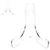 Boloyo 60-Degree Angle Acrylic Plate Stand , 6 inch 2PC Clear Acrylic Display Easel, Clear Tablet Holder for Displaying ,6" H x 5.75" W x 4.75" D (2 Pack)