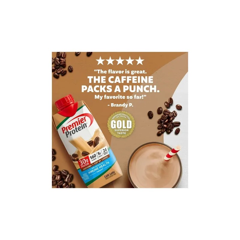 Premier Protein Cafe Latte Batido De Proteína. 36 Envases