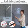 Shower Squeegee with Long Handle – Includes Replacement Silicone Blade,