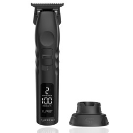 Supreme Trimmer 2Spee ST622 – Cordless Beard & Hair Trimmer for Men | 2-Speed Motor, 180 Min Runtime, Zero-Gap Adjustable Blade, Digital Display, Removable Blade Design