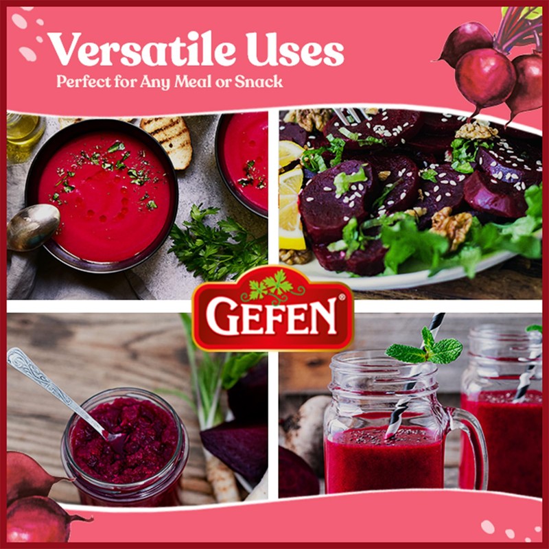 Gefen Red Beets, Whole, Peeled, Cooked & Ready to Eat,
