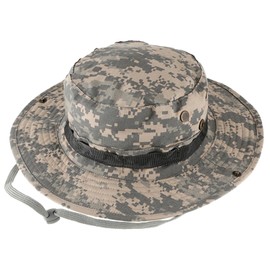 QMFIVE Tactical Boonie Hat, Unisex Camouflage Rounded Hat Fisherman Sun Protection Cap for Outdoor Airsoft Paintball Climb Camping