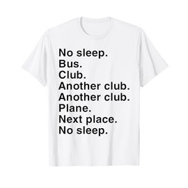 No Sleep Bus Club Vintage Funny For Men Women T-Shirt