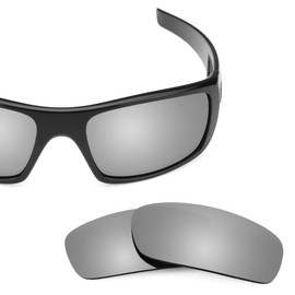 Revant Replacement Lenses for Oakley Crankshaft sunglasses, UV Protection, Anti-Scratch and Impact Resistant, Polarized Titanium Mirrorshield