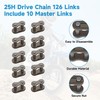 EOPOAYI 25H Drive Chain 126 Links for Razor MX350 MX400