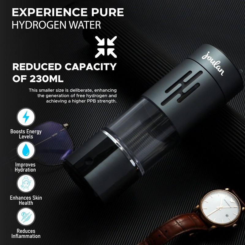 Joulan Hydrogen Water Bottle Generator, 4500PPB Portable Rechargeable aquahealth Hydrogen