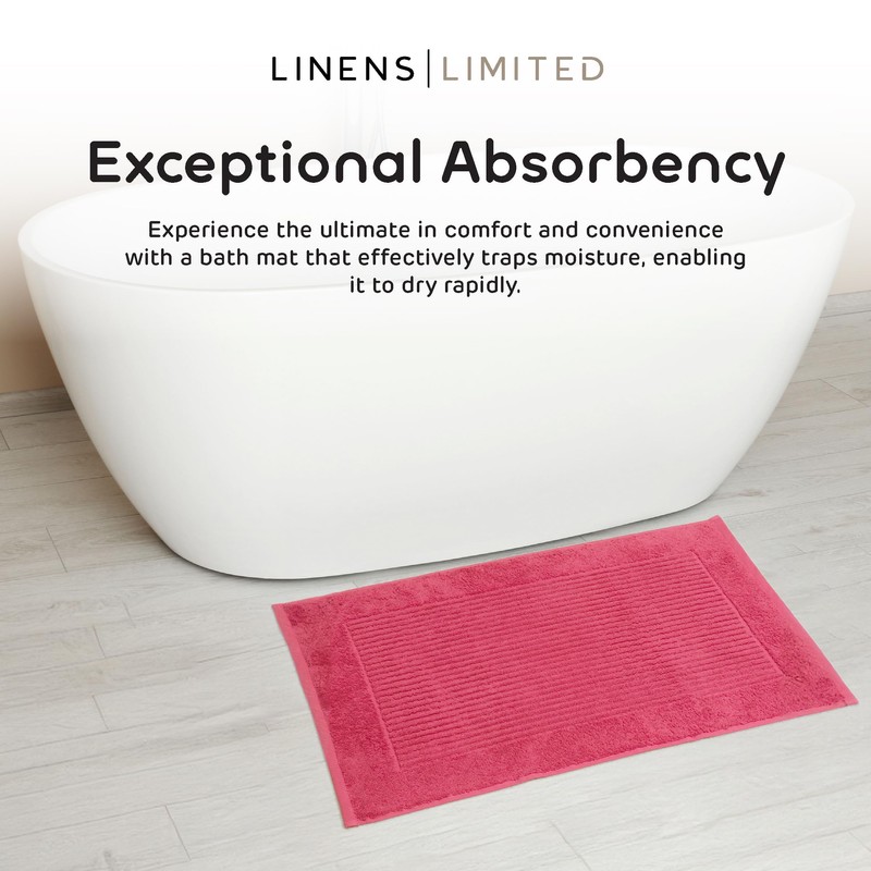 Linens Limited - Non Slip Bath Mat, Bathroom Accessory for