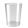 Modest Joy Clear Round Trash Can Simple Durable 19cm x