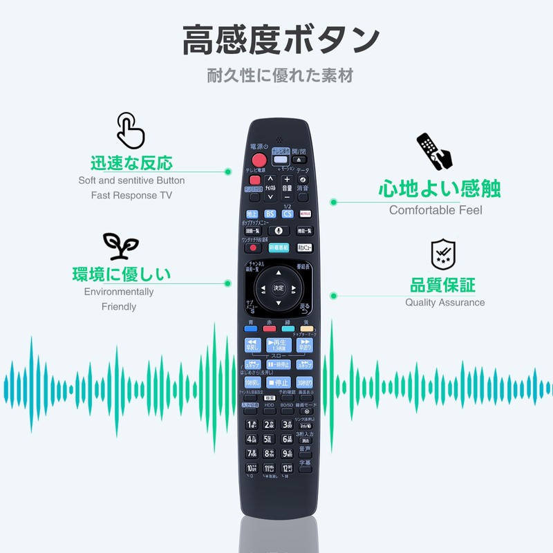 Recorder Remote Control for Panasonic N2QBYB000043 TZT2Q01A1ZJ DIGA Remote Control