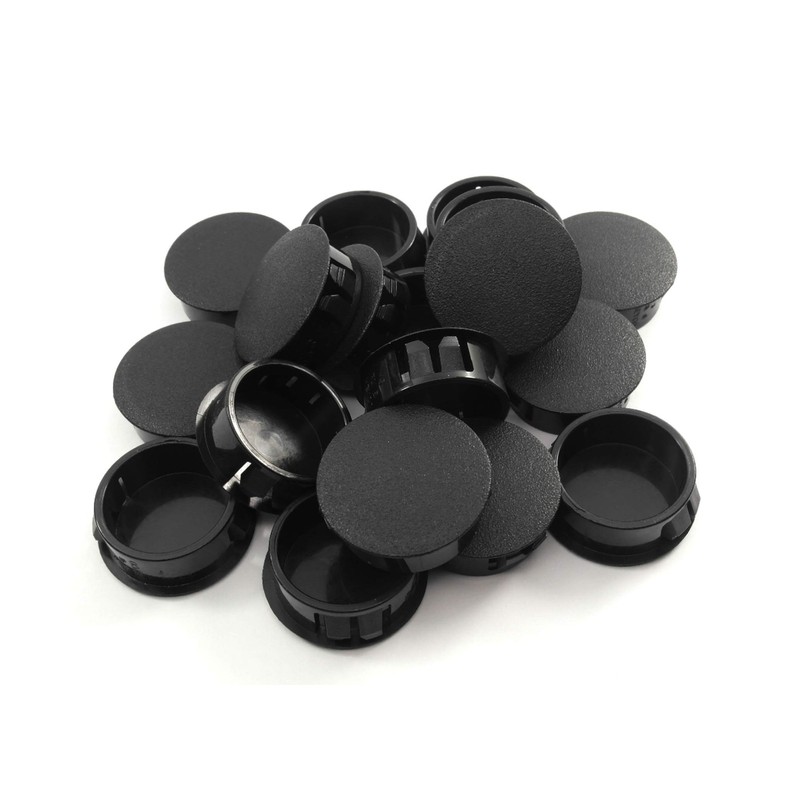Black Nylon Hole Plugs Fits 1 1/8" Diameter Hole -