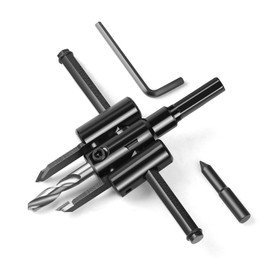 Circular Cutter Wood, 30-200 mm Hole Cutter Adjustable Hole Saws Circular Drill Wood Woodworking Tools Universal for Wood, Plastic, Plasterboard