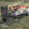 MoNiBloom Portable Folding Reclining Camping Chair with Foot Rest for