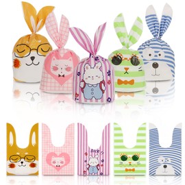 Hitchlike Wrapping Bags, Small Divided Bags, Cute, Set of 50, 5 Types, Gift Bags, Vinyl, Gift Bags, Small, Stylish, Popular, Packaging Bags, Birthdays, Kids, Parties, Holidays, Returns, Small Items, Gift Packaging