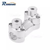 risemotom8 Chrome 2" Riser 1.25'' Handlebar Clamp For Harley Softail
