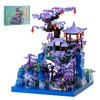 APENGBAOL Peach Blossom Pond Japanese Architecture Building Blocks Set for