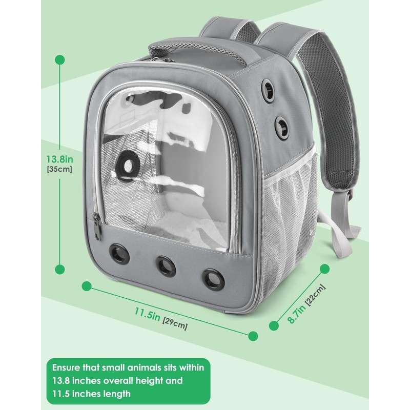 DBNESS Guinea Pig Carrier Backpack, Portable Small Pet Travel Carriers