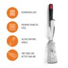 Yukon Glory™ Premium Stainless-Steel, Rubber-Grip Tongs-Spatula, Perfect for Grilling, Cooking,