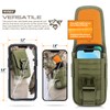 WYNEX Tactical Molle Phone Pouch with Compass Buckle, Tactical Phone
