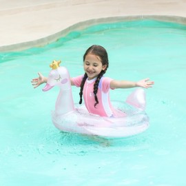 Children's Swan Crotch Swim Ring - Family Cartoon Design (LF716 Pink) Swan + 90 5ea