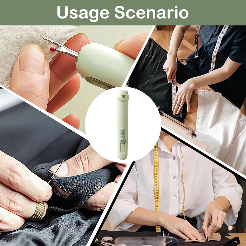 Wbgraceful 2 in 1 Automatic Needle Threader Seam Ripper -