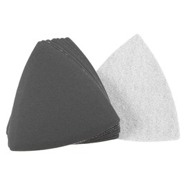 sourcing map Triangular Sandpaper Hook and Loop Triangle Sanding Pad Fit 3-1/2" Oscillating Multi-Tool Silicon Carbide for Wet/Dry Use 600 Grit 8pcs