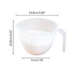 RYUJNDK Eggs Beating Bowl Mixing Cup with Handle Clear Measuring