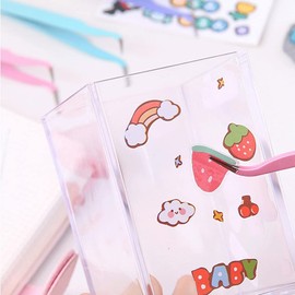 HiKin 4 Pcs Curved Craft Tweezers, Multipurpose Tweezers for Intricate Projects, Scrapbooking, Cardmaking, Stickers, etc.