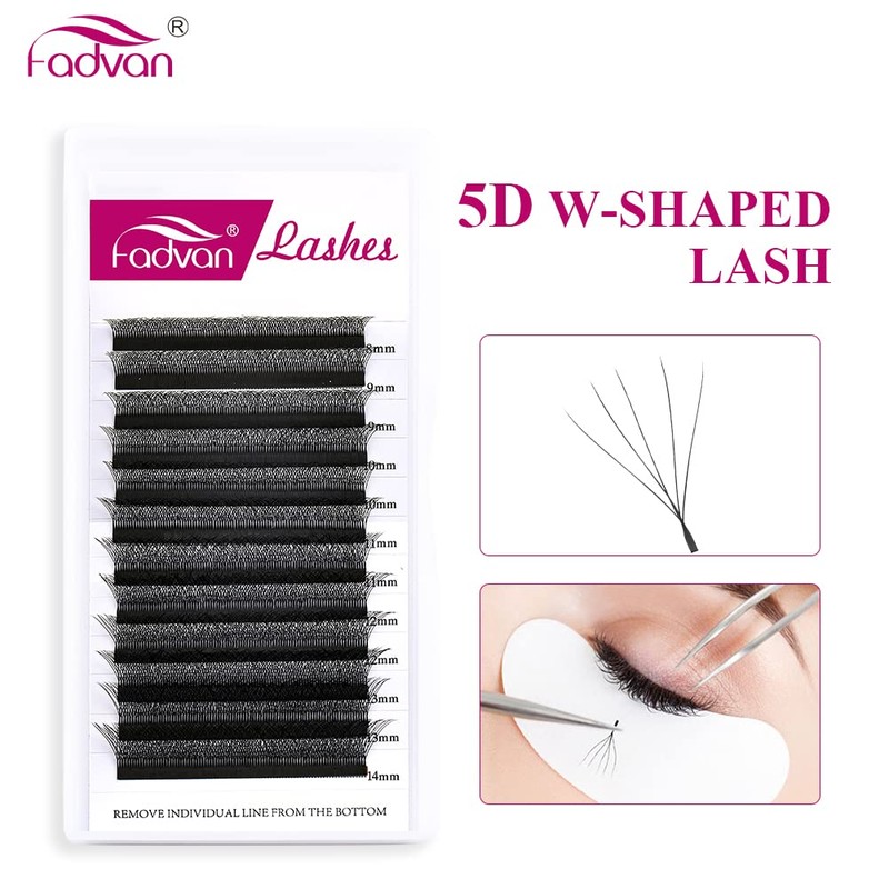 Eyelash Extension 5D W Prefabricated Individual Volume Eyelash Extensions Cluster